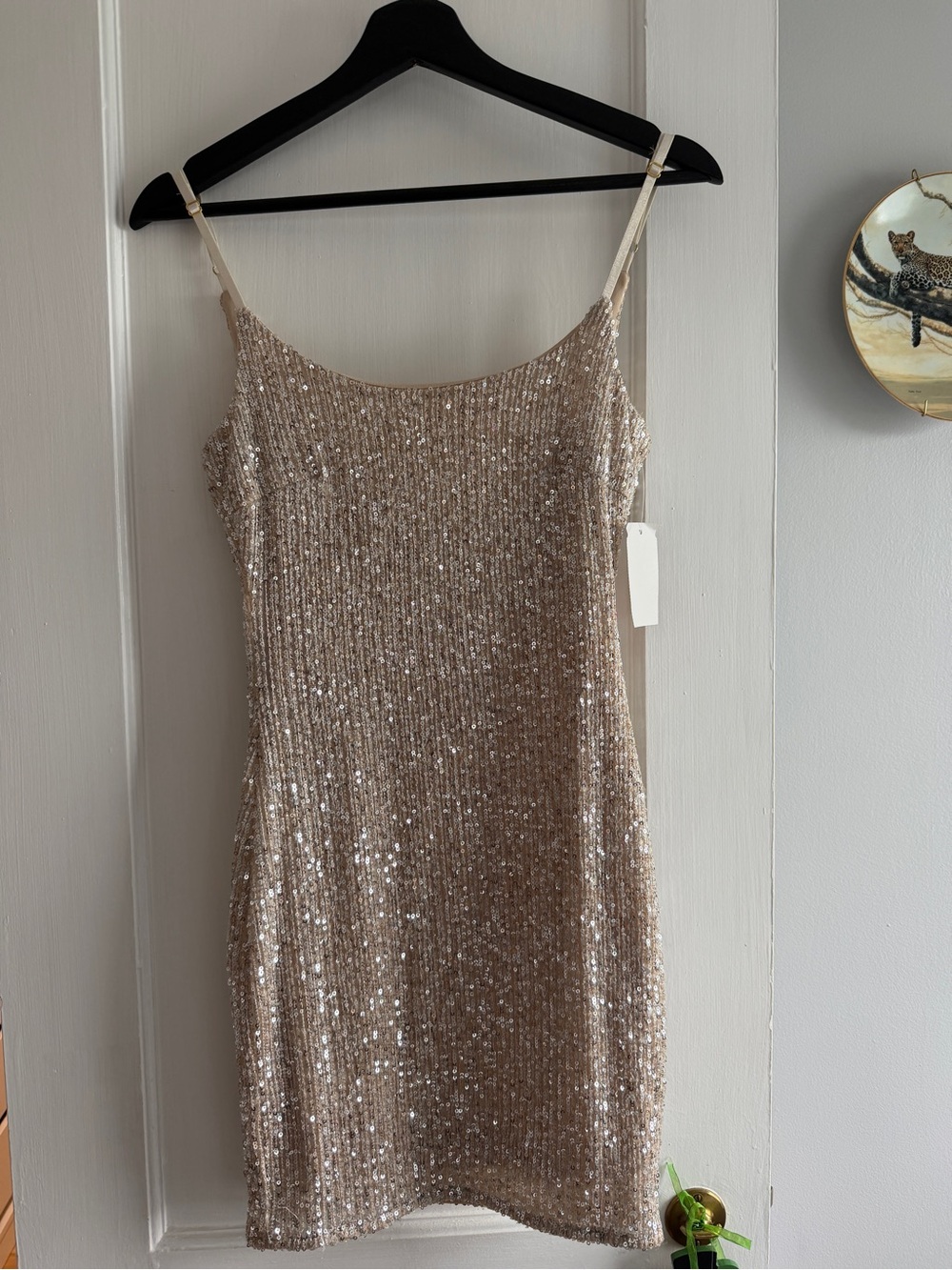 privy Champagne Sequin Mini Dress